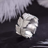 200001701 6.5 / Silver Lotus Fun Real 925 Sterling Silver Natural Original Handmade Designer Fine Jewelry Elegant Soft Feather Rings for Women Bijoux The Sexy Scientist