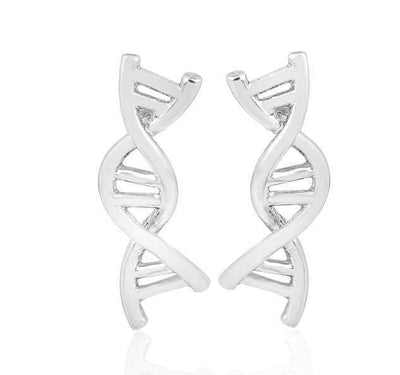 Bijoux science Argent Boucles d'oreilles ADN double hélice - Cuivre The Sexy Scientist