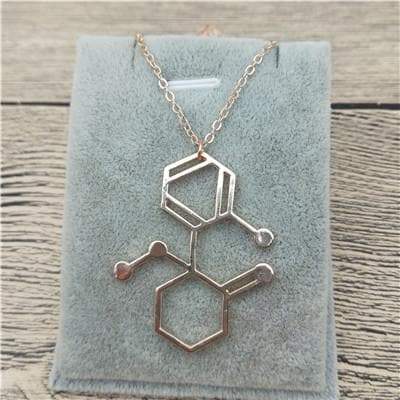 Bijoux science Bronze Collier molécule kétamine The Sexy Scientist