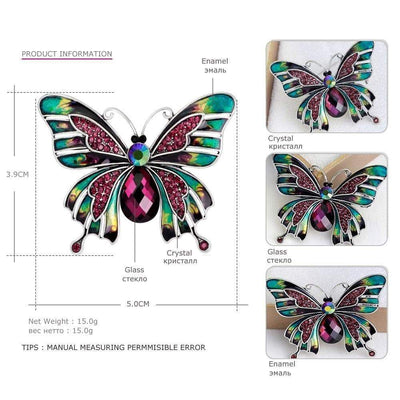 Broche Broche vintage papillon - Zinc & Email The Sexy Scientist