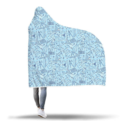 Hooded Blanket Plaid à capuche Géométrie - Taille adulte et enfant The Sexy Scientist