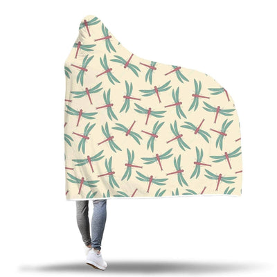 Hooded Blanket Plaid à capuche Libellules - Taille adulte et enfant & Adulte The Sexy Scientist