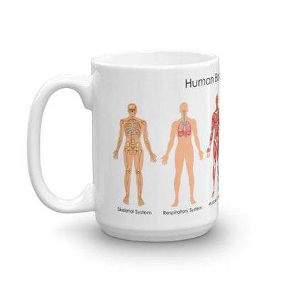 Mug 45 cl Mug Science "Human Body Organ Systems" The Sexy Scientist