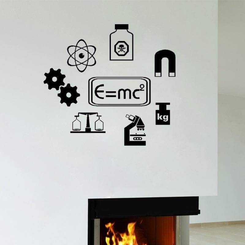 Sticker mural E=MC² The Sexy Scientist