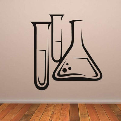 Sticker mural fiole & tubes à essai The Sexy Scientist