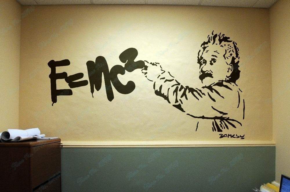 Sticker mural formule d'Einstein The Sexy Scientist
