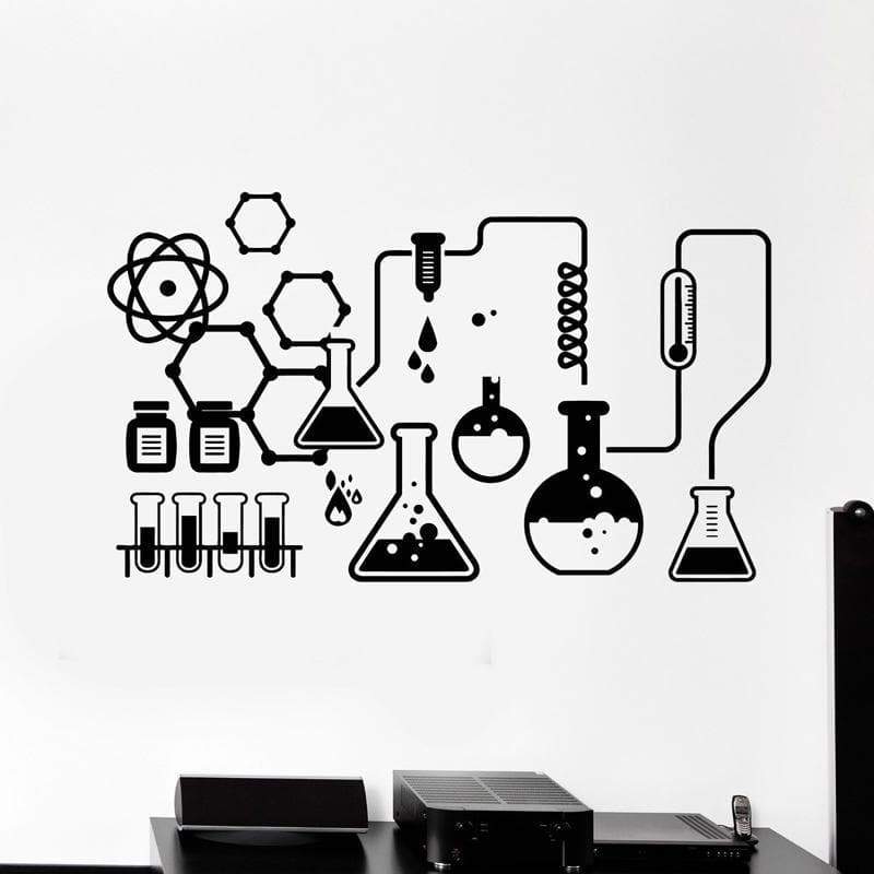 Sticker mural labo de chimie The Sexy Scientist