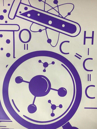 Sticker mural science à la loupe The Sexy Scientist