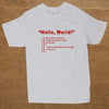 T-Shirt Blanc 2 / XS T-Shirt "HELLO WORLD" The Sexy Scientist