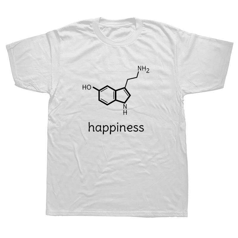 T-Shirt Blanc / L T-Shirt "Happiness" The Sexy Scientist