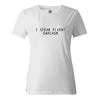 T-Shirt Blanc / L T-Shirt "I Speak Fluent Sarcasm" The Sexy Scientist