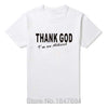 T-Shirt Blanc/noir / XS T-Shirt "Thank God I'm An Atheist" The Sexy Scientist
