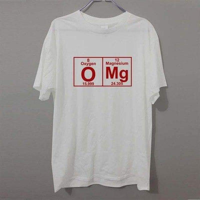 T-Shirt Blanc/rouge / XS T-Shirt "OMg table pérodique" The Sexy Scientist