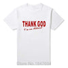 T-Shirt Blanc/rouge / XS T-Shirt "Thank God I'm An Atheist" The Sexy Scientist