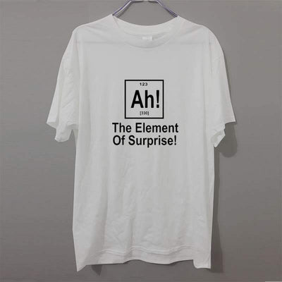 T-Shirt Blanc / XS T-Shirt "AH! The element of surprise" The Sexy Scientist