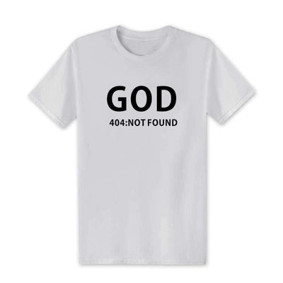 T-Shirt Blanc / XS T-Shirt "GOD 404 NOT FOUND" The Sexy Scientist