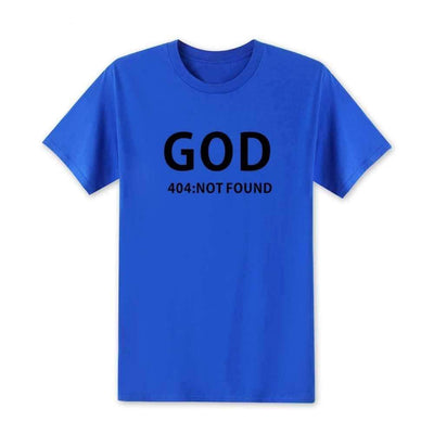 T-Shirt Bleu 2 / XS T-Shirt "GOD 404 NOT FOUND" The Sexy Scientist