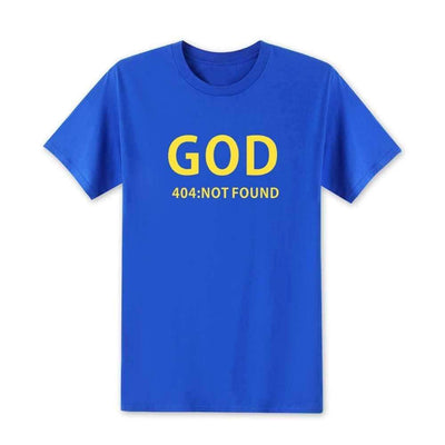 T-Shirt Bleu 3 / XS T-Shirt "GOD 404 NOT FOUND" The Sexy Scientist