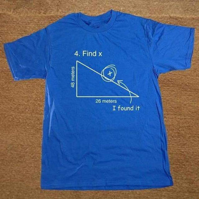 T-Shirt Bleu/blanc / XS T-Shirt "Find X" The Sexy Scientist