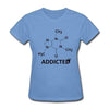T-Shirt Bleu ciel / S T-Shirt "Science addict" The Sexy Scientist