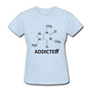 T-Shirt Bleu clair / S T-Shirt "Science addict" The Sexy Scientist