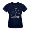 T-Shirt Bleu foncé / S T-Shirt "Science addict" The Sexy Scientist