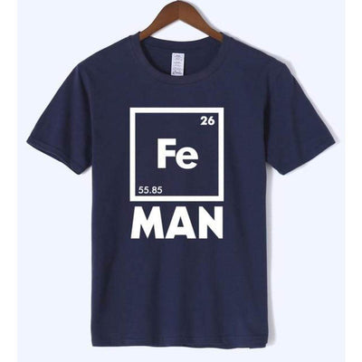 T-Shirt Bleu marine / S T-Shirt "Fe-Man" The Sexy Scientist