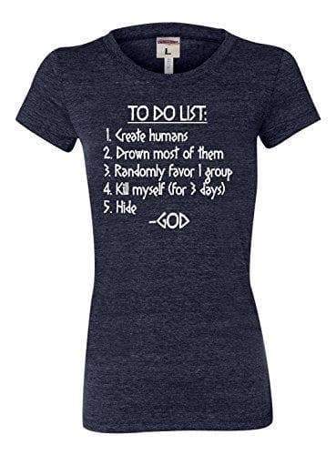 T-Shirt Bleu marine / S T-Shirt "God To Do List" The Sexy Scientist