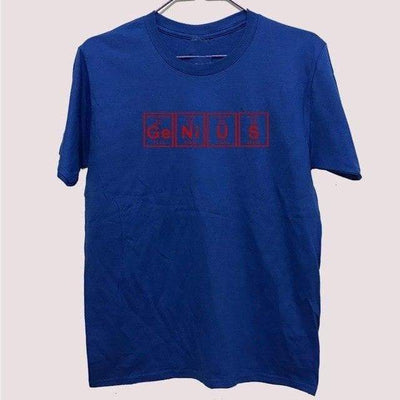 T-Shirt Bleu/rouge / S T-Shirt "GENIUS" The Sexy Scientist