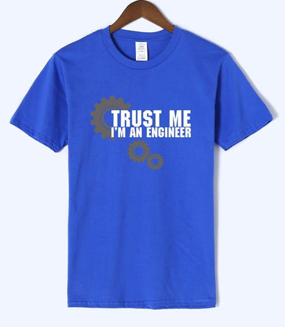 T-Shirt Bleu / S T-Shirt "Trust Me I Am An Engineer" The Sexy Scientist