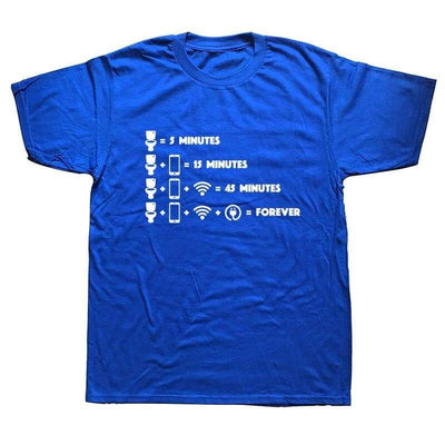 T-Shirt Bleu / XS T-Shirt "At Toilet" The Sexy Scientist