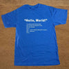 T-Shirt Bleu / XS T-Shirt "HELLO WORLD" The Sexy Scientist