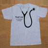 T-Shirt Gris/noir / S T-Shirt "Trust me I'm (Almost) A Doctor" The Sexy Scientist