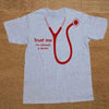 T-Shirt Gris/rouge / S T-Shirt "Trust me I'm (Almost) A Doctor" The Sexy Scientist