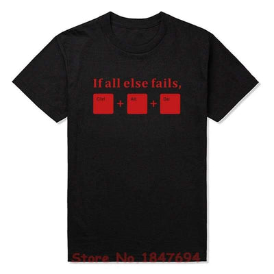 T-Shirt Noir 3 / XS T-Shirt "If All Else Fails" The Sexy Scientist