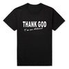 T-Shirt Noir/blanc / XS T-Shirt "Thank God I'm An Atheist" The Sexy Scientist