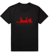 T-Shirt Noir/rouge / XS T-Shirt "Schrodingers Cat is Dead" The Sexy Scientist