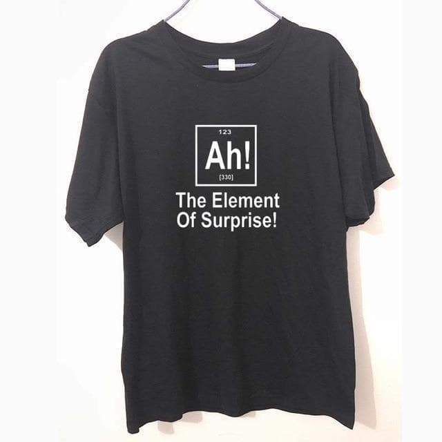 T-Shirt Blanc / XS T-Shirt "AH! The element of surprise" The Sexy Scientist