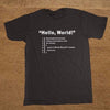 T-Shirt Noir / XS T-Shirt "HELLO WORLD" The Sexy Scientist