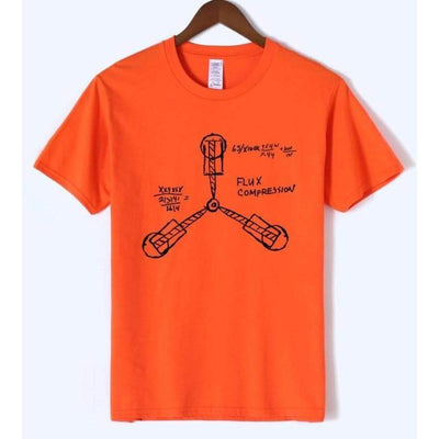 T-Shirt Orange / S T-Shirt "Back To The Future" The Sexy Scientist