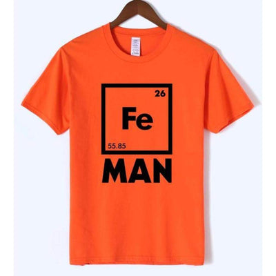 T-Shirt Orange / S T-Shirt "Fe-Man" The Sexy Scientist