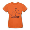 T-Shirt Orange / S T-Shirt "Science addict" The Sexy Scientist