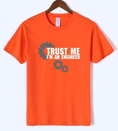 T-Shirt Orange / S T-Shirt "Trust Me I Am An Engineer" The Sexy Scientist