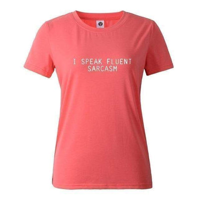 T-Shirt Pamplemousse / S T-Shirt "I Speak Fluent Sarcasm" The Sexy Scientist