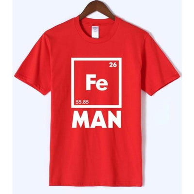 T-Shirt Rouge 2 / S T-Shirt "Fe-Man" The Sexy Scientist