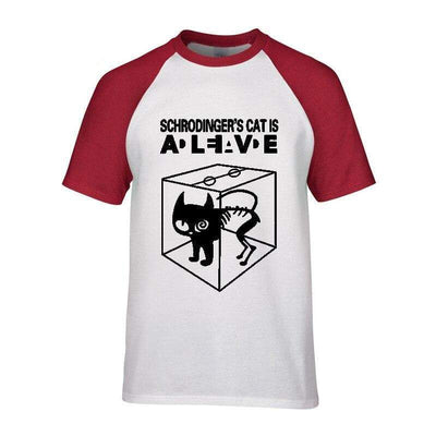 T-Shirt Rouge 2 / S T-Shirt "Schrodinger's Cat Is" The Sexy Scientist