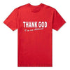 T-Shirt Rouge/blanc / XS T-Shirt "Thank God I'm An Atheist" The Sexy Scientist