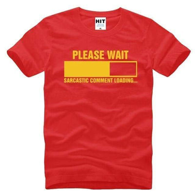 T-Shirt Rouge/jaune / S T-Shirt "Sarcastic Comment Loading" The Sexy Scientist