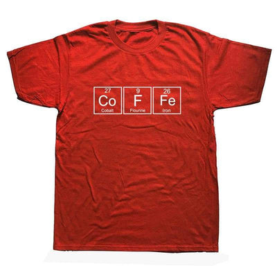 T-Shirt Rouge / L T-Shirt "CoFFe" The Sexy Scientist