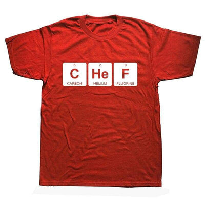T-Shirt Rouge / XS T-Shirt "CHeF" The Sexy Scientist